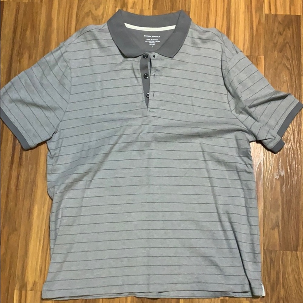 Large Striped Banana Republic Polo